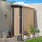 4.27FT X2.42FT Metal Garden Shed 5 X 3 FT Pent Roof With Hinge Door-124385845