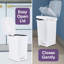 Poubelle à pédale 4 gallons avec couvercle, poubelle pour salle de bain, cuisine, bureau, chambre à coucher, dortoir Superio-123538738-123538737
