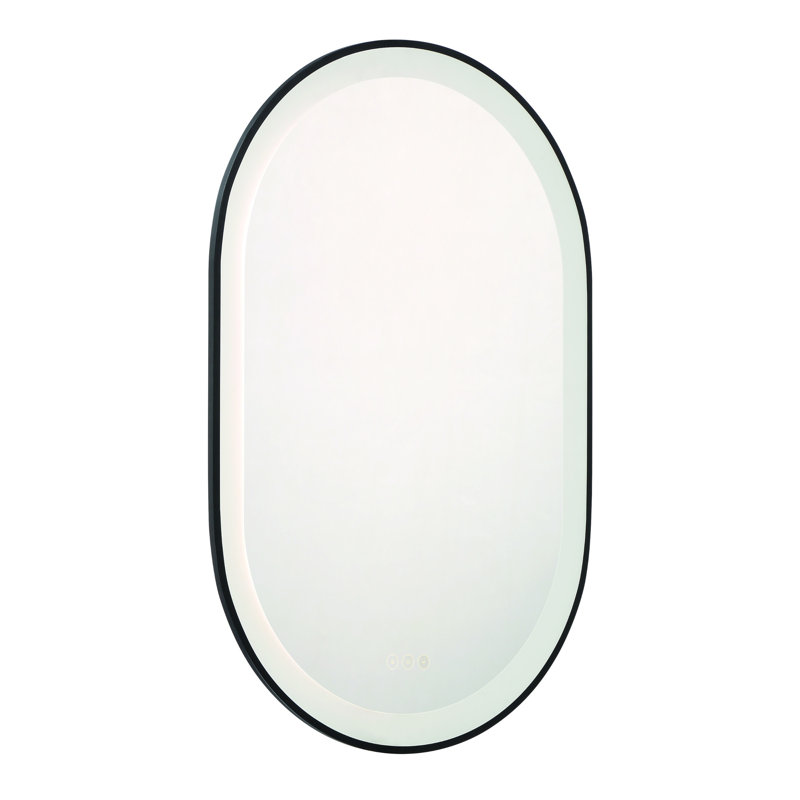 Miroir à DEL 36 po Sara, Noir