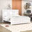 Panel Bed with Headboard and Slats-858236032-858236031