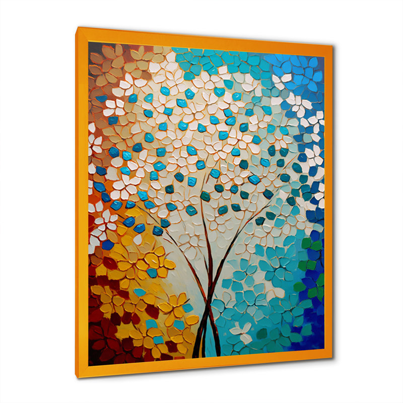 «Bright Blossoming Minimal Wildflowers V», reproduction sur toile, H 40 po x l 30 po x P 1,5 po