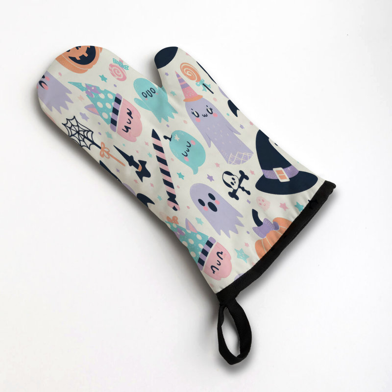 Faint Pumpkin Spirit Oven Mitt Cotton Twill
