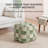 Krikor 20" Green Upholstered Pouf Ottoman-117292559