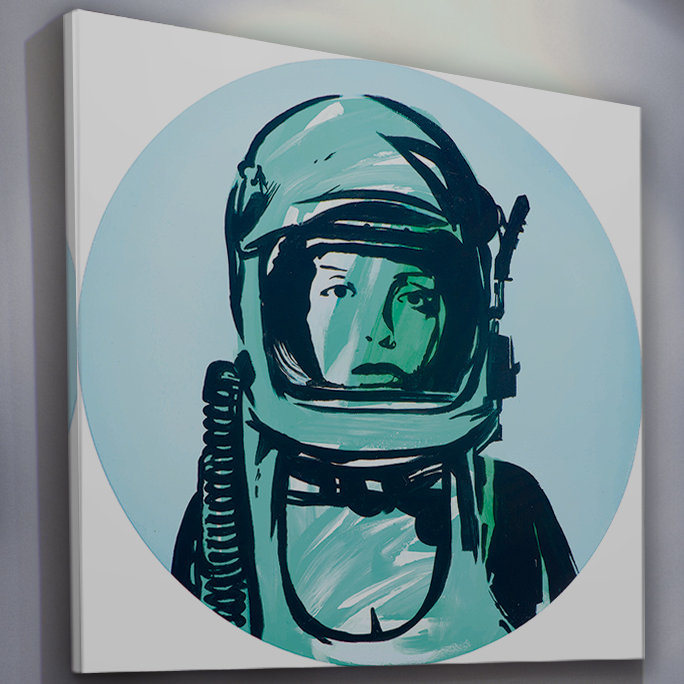 Astronaut - Wrapped Canvas Print, 81cm H x 81cm W
