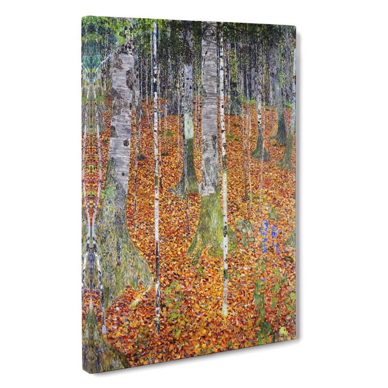 Birch Forest by Gustav Klimt - Wrapped Canvas, 76cm H x 50cm W x 3cm D