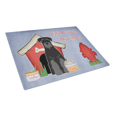 Planche à découper standard en verre trésors caroline schnauzer Dog House