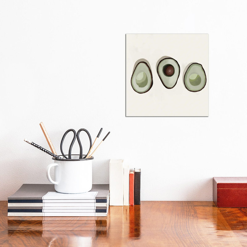Avocados by Bria Nicole - Print on Canvas, 30.48 cm H x 30.48 cm W, Wrapped Canvas