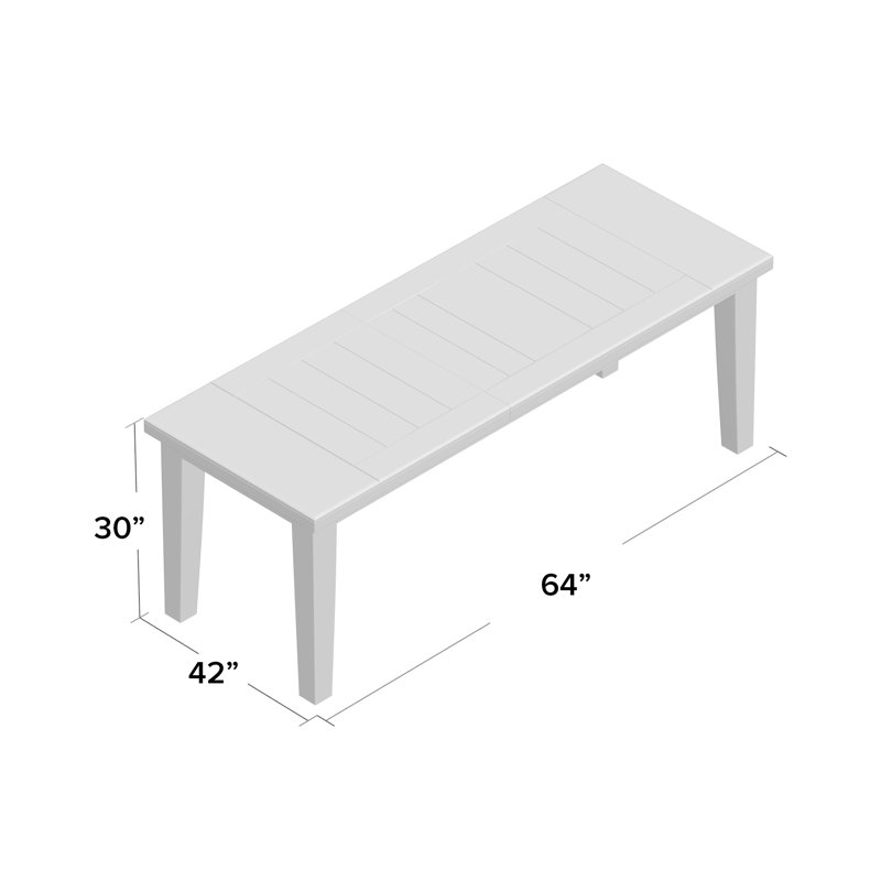 Lockway Extendable Rectangular Dining Table, Espresso