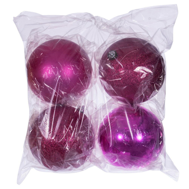 Ornement boule de Noël (ensemble de 4)