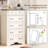 4 Piece Bedroom Set-7 Drawer Dresser, 6 Drawer Tall Chest And 2 Nightstands-977395885