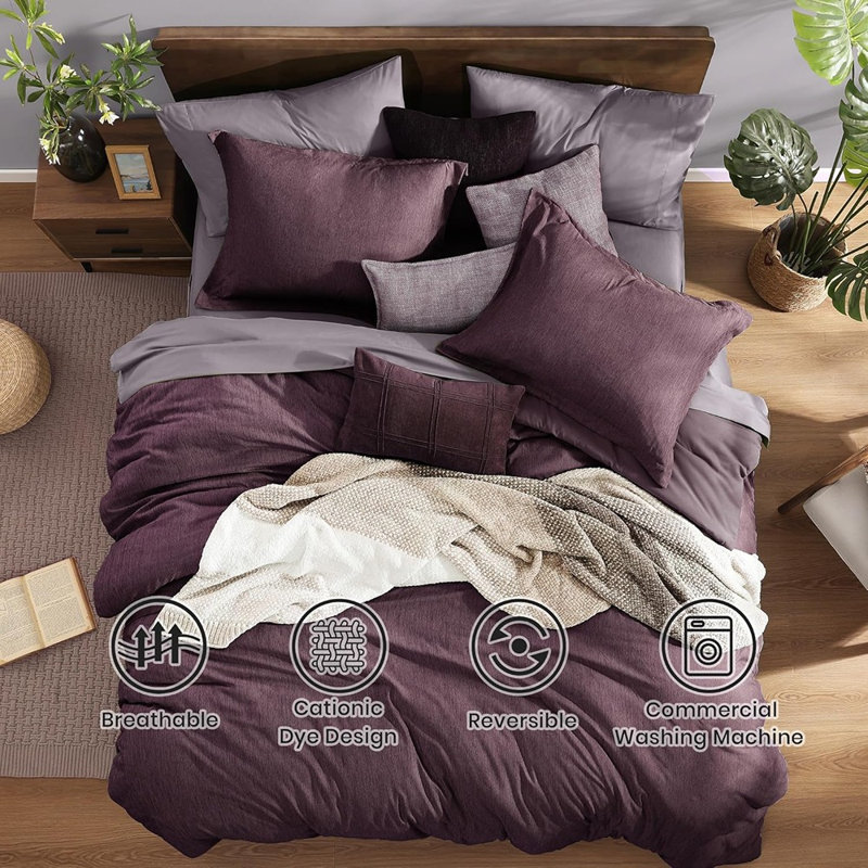 Ensemble d'édredon Queen Italian Plum
