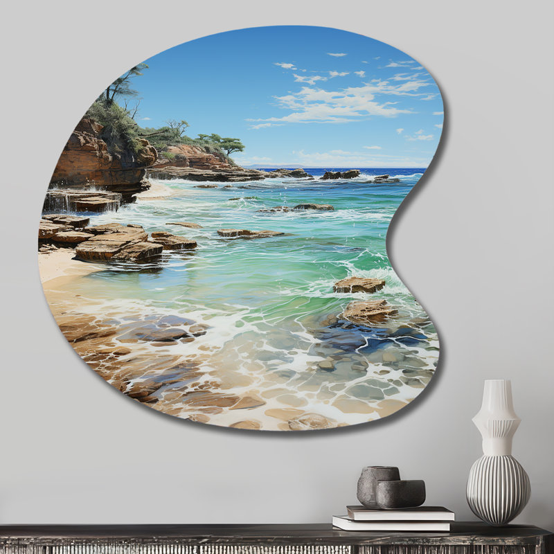 Décoration murale rectangulaire en métal picard, H 27 po x l 27 po