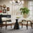 Color Arm Barrel Dining Chair (Set of 2)-100888064