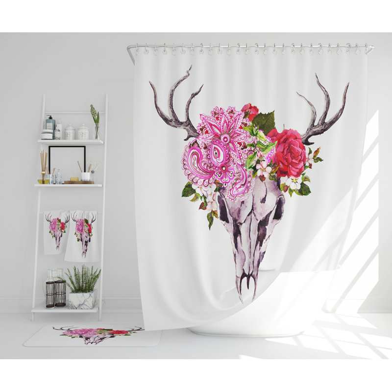 Nazeefah Polyester Shower Curtain Set