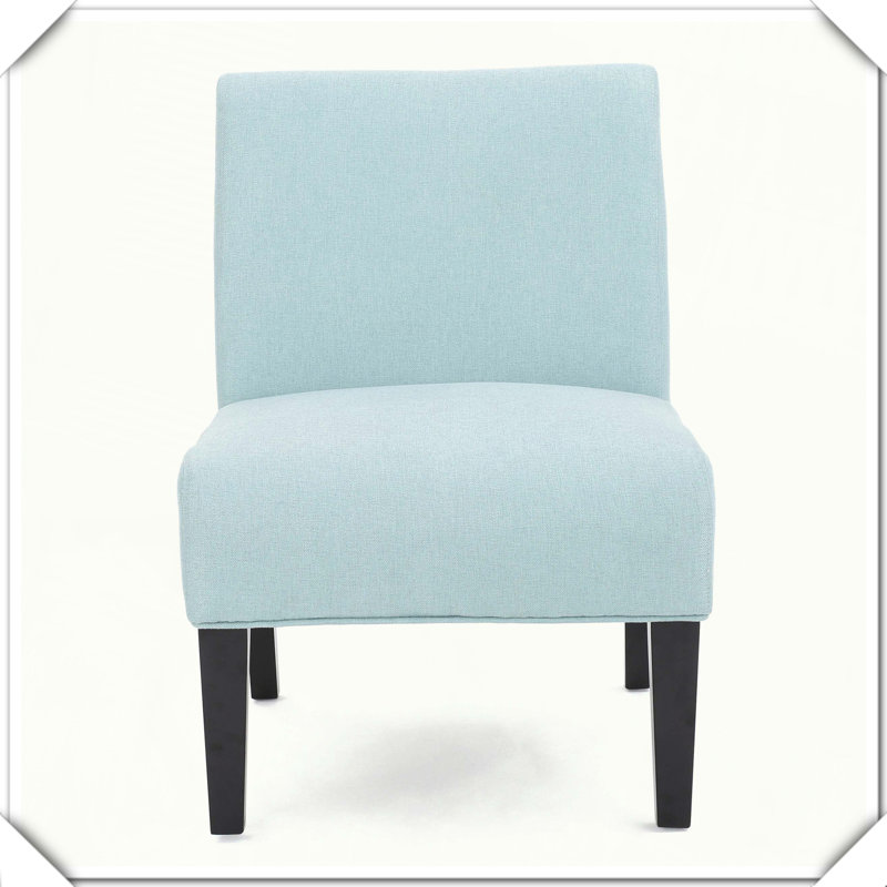 Chaise d'appoint moderne et confortable, Bleu clair