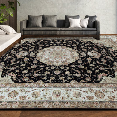 Tapis rectangulaire noué à la main