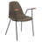 Saddle 19.3'' H Faux Leather Upholstered Armchair-2076340025