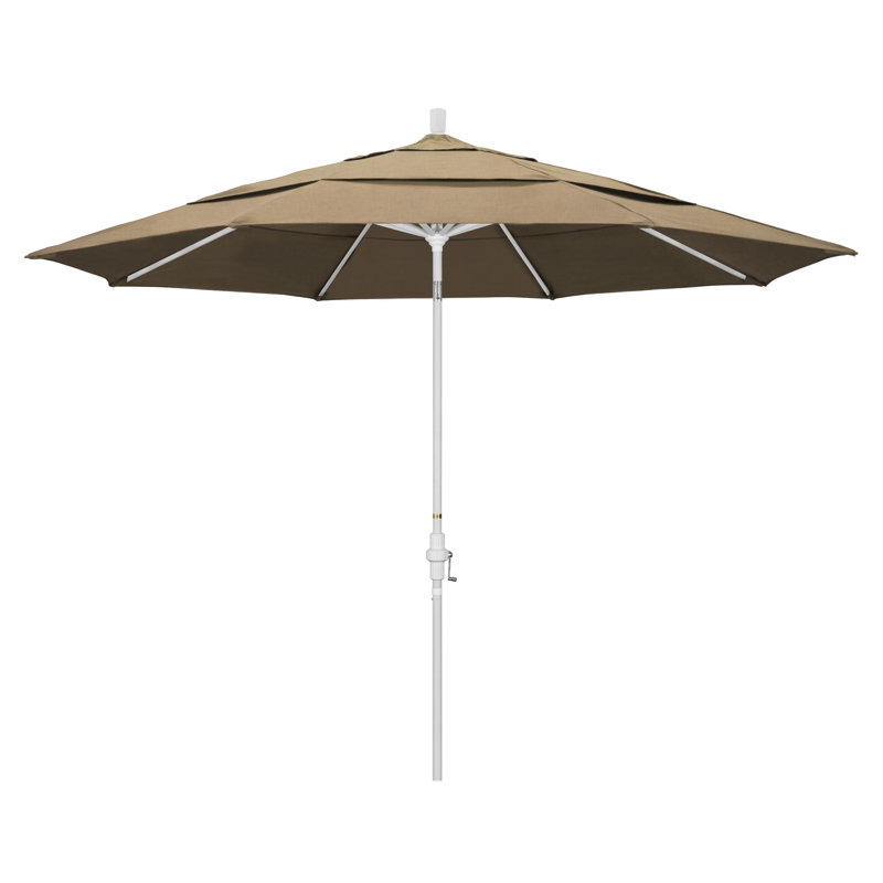 Parasol de marché Broadmeade octogonal Sunbrella, Toile performance moka