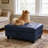 Faux Leather Rectangular Lift Top Storage Ottoman Foot Stool, 33.5"×22"×17"-1526983614