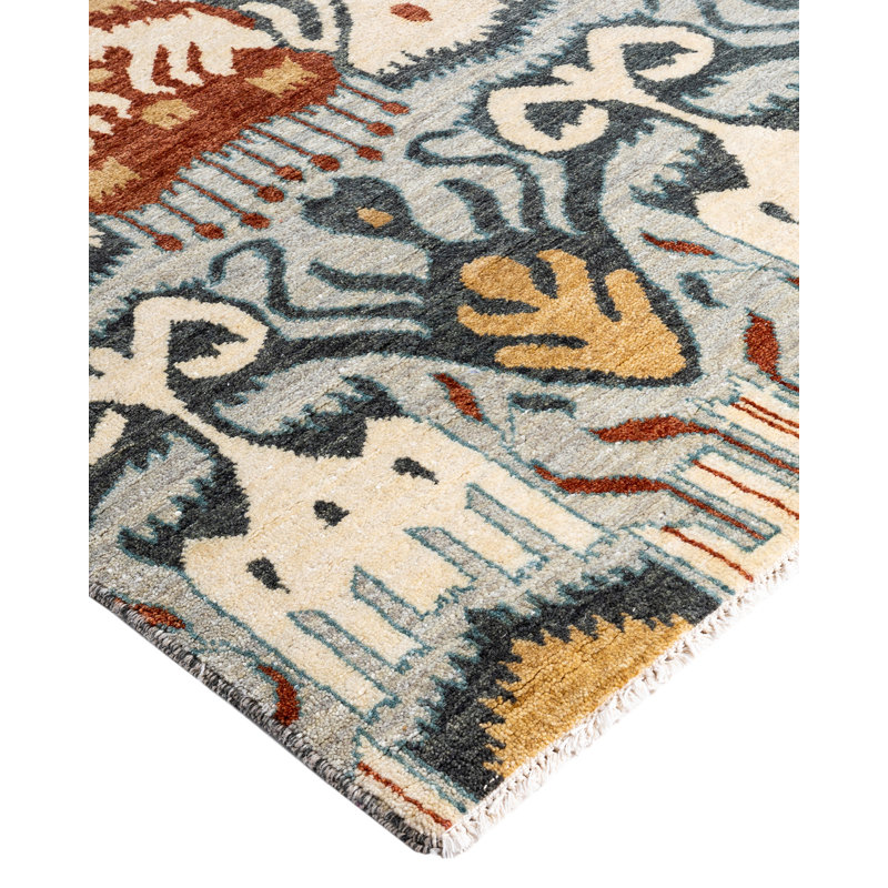 Overdyed One-of-a-Kind 9' 1" X 12' 3" Hand Knotted Area Rug