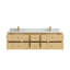 Ensemble de meuble-lavabo double 72 po avec plateau en quartz Sonoma-100542313