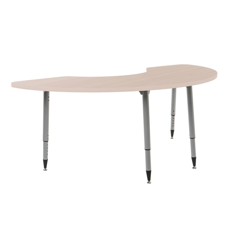 Table d'activité Adapte 36 x 72, Sable asiatique, Argent argent
