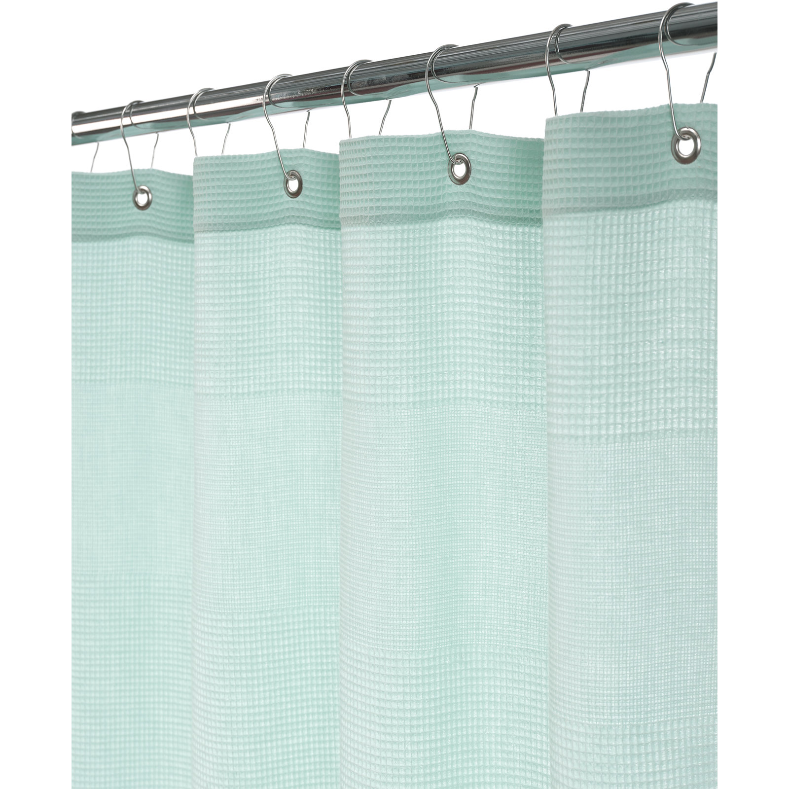 Westerfeld Cotton Shower Curtain, Aqua