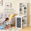 Bureau d'écriture convertible pliable, armoire de table murale avec tableau noir et tablettes de rangement, bureau escamotable peu encombrant pour le bureau à domicile, salon, chambre à coucher (blanc)-132971435