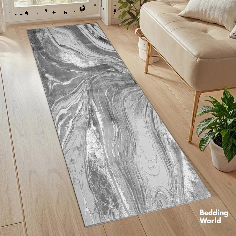 Abstract Area Rug, Runner 60 x 300 cm