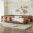 Queen Size Kids Floor Bed With Fence And Built-in Bookshelf,Queen Size Montessori Floor Bed With Slats And Safety Guardrail,Easy Assemble Montessori Beds for Kids,Natural Floor Beds-757108467