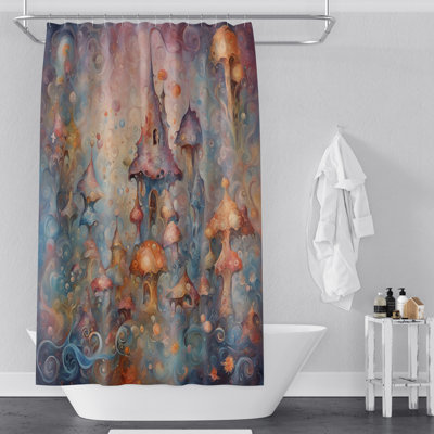 Rideau de douche abstrait Hedden