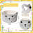 Cat Storage Basket Woven Organizer With Ears Decorative Pet Toy Cute Bin Cotton Rope Basket For Gift Cat Dog Toy Container Nursery Room-2026288625