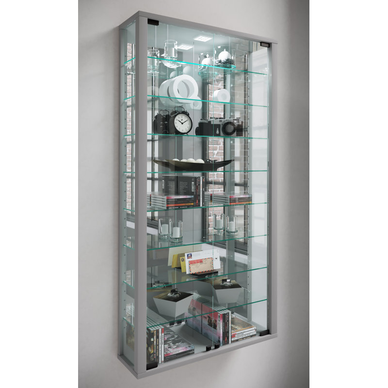 Carlyne Display Cabinet, No, Silver