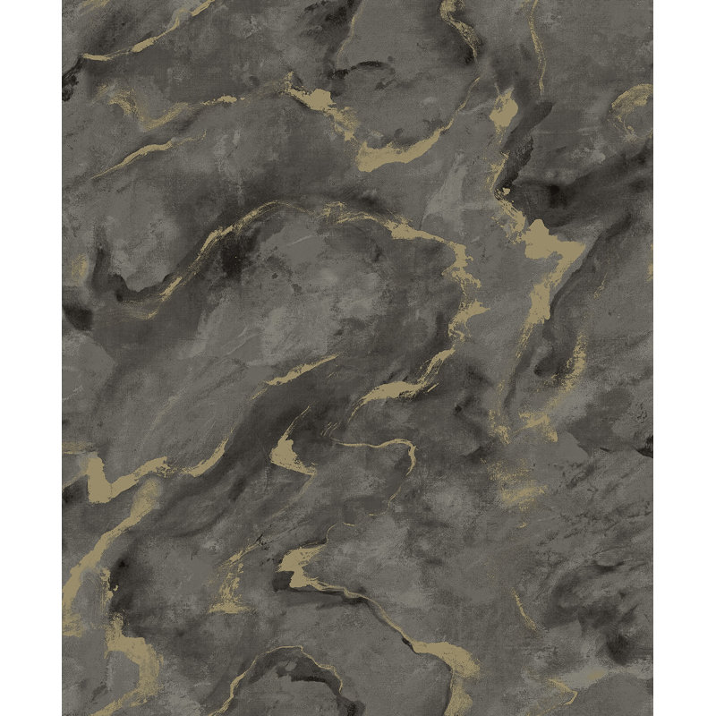 Metallic Wallpaper Roll, Charcoal