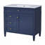Meuble-lavabo 36 po avec lavabo supérieur-391076063
