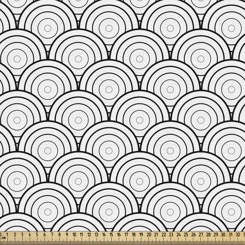 Tissu géométrique, l 36 po x L 360 po