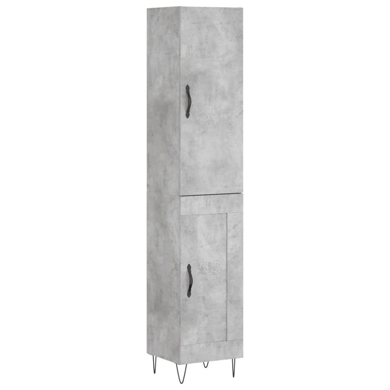 34.5cm Sideboard, Concrete Grey
