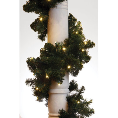 108'' in. Lighted Faux Spruce Garland