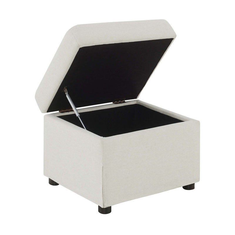 Repose-pieds avec rangement relevable hydraulique Merced Beige