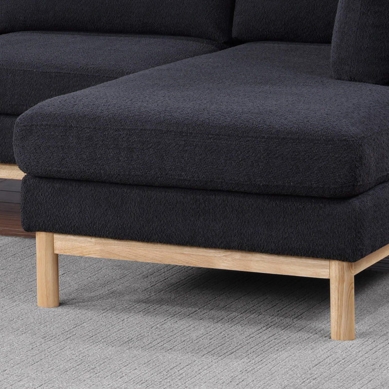 Wide Double Chaise U-Shape Sectional Sofa