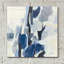 «Indigo Mosaic» par Silvia Vassileva, art mural en verre acrylique, 12 po x 12 po