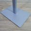 Podium en acrylique Fixturedisplays® pour plancher, poteau et base en aluminium - transparent et argent 119741