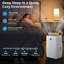 Climatiseur portatif 3 en 1 de 14 000 BTU avec contrôle intelligent et fonctionnement silencieux à 48 dB, refroidit les pièces jusqu'à 700 pieds carrés, déshumidificateur, ventilateur à 3 vitesses et minuterie 24 heures