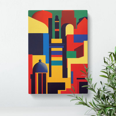 Unique Abstract Architecture No.7 - Wrapped Canvas