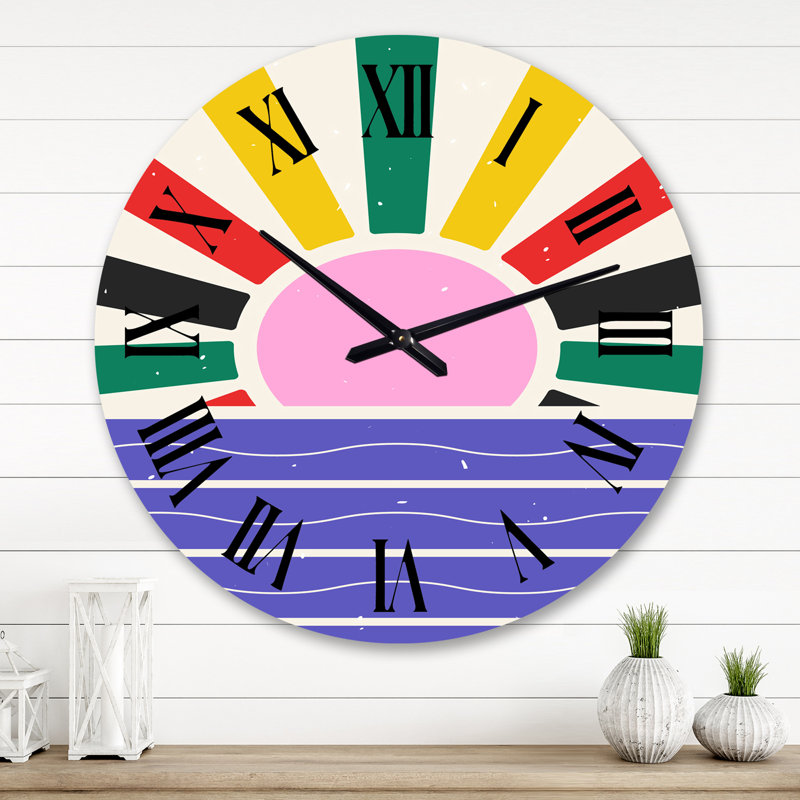 Très grande horloge murale rétro, Grand
