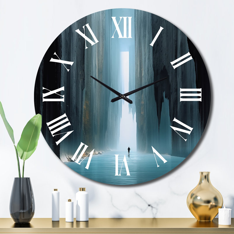 Horloge murale Wondering Through The Blue Woods I, Grand