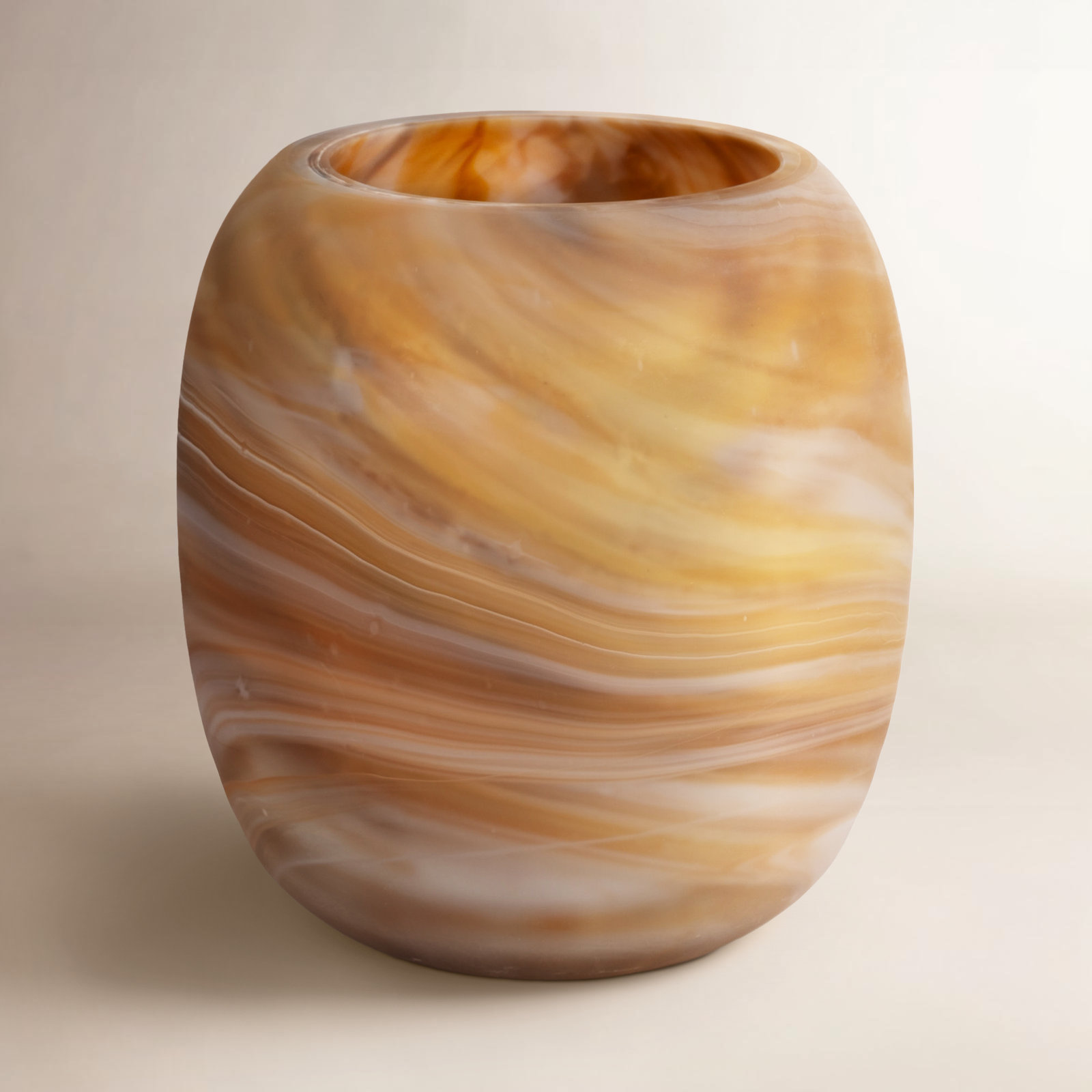 Hise Table Vase, 9" H x 8" W x 8" D