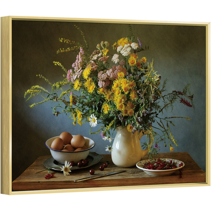 Peinture sur toile, cadre flottant, H 12 po x l 16 po x P 1,6 po