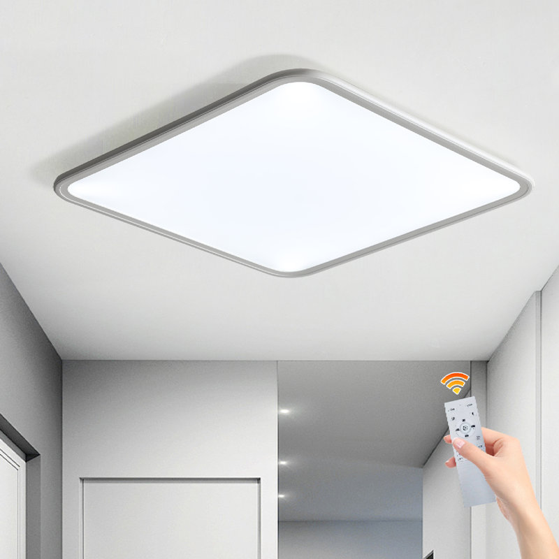 Deshunda 1 - Light 50cm Simple Square LED Flush Mount, White