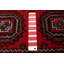 Tapis unique en laine noué à la main 3 pi 2 po x 5 pi 7 po nouvel âge Silers en rouge / brun / bleu
